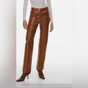 Aritiza Wilfred Women’s Melina Cropped Leather Pants